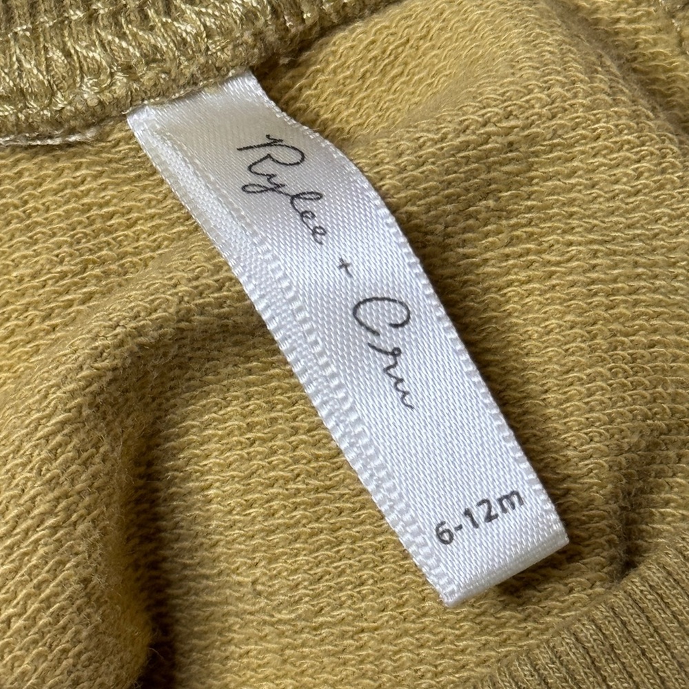 Rylee + Cru Tan mustard sweatshirt and jeggings infant 6-12 month - Picture 11 of 12